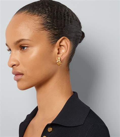 Gucci interlocking g hoop earrings